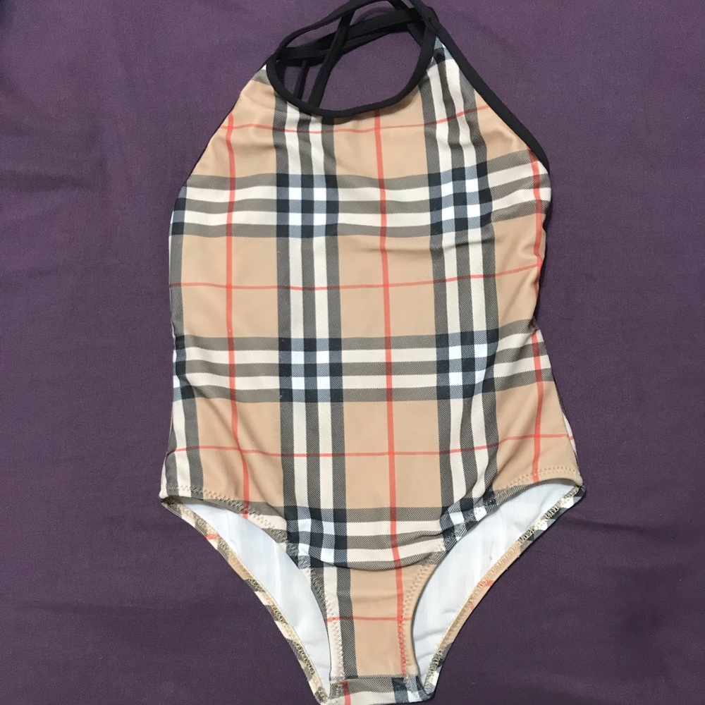 Burberry one piece bathing suit